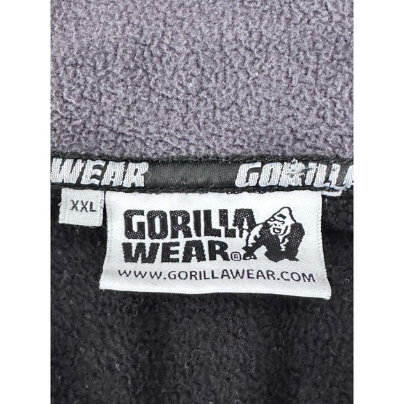 Gorilla Wear Mens XXL Hoodie Full Zip Bodybuilding Weight‎ Lifting Heavy Duty - Picture 5 of 10